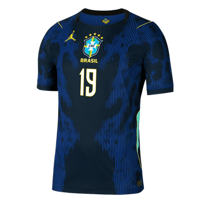 ENDRICK #19 Brésil Extérieur Maillot 2026 Bleu marine Joueur