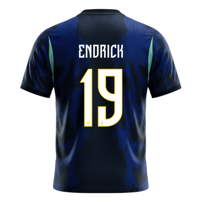 ENDRICK #19 Brésil Extérieur Maillot 2026 Bleu marine