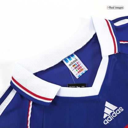 Retro ZIDANE #10 France Domicile Maillot 1998 Bleu
