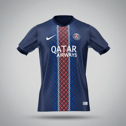 Les Parisiens Domicile Maillot 2025/26 Bleu marine - Super Grande Taille