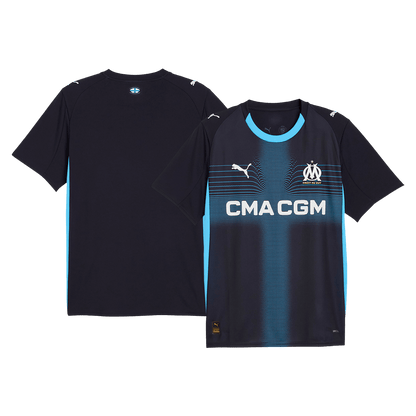 Olympique de Marseille Extérieur Maillot 2025/26 Bleu marine Grande Taille