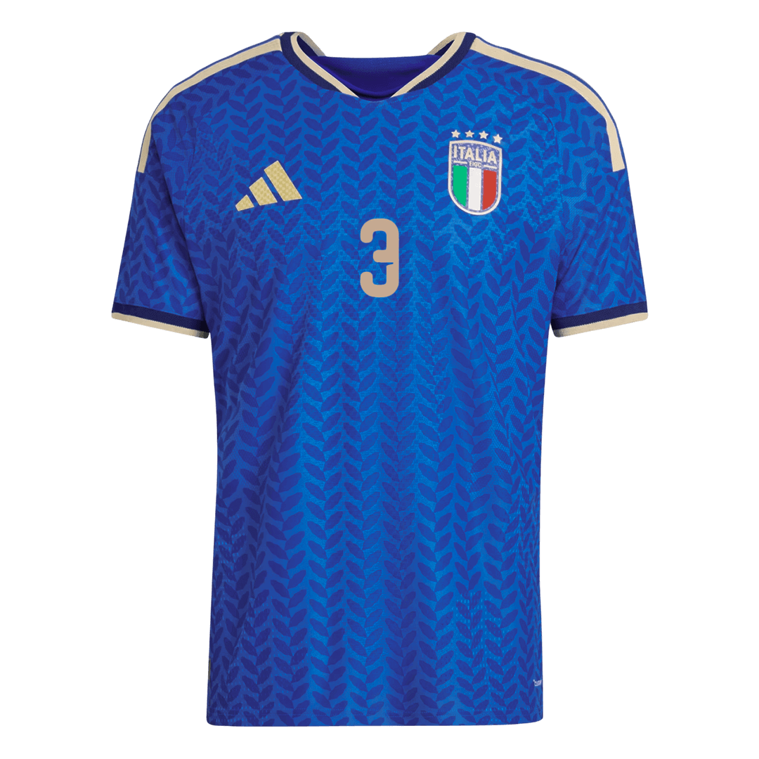 DIMARCO #3 Italie Domicile Maillot 2026 Bleu Joueur