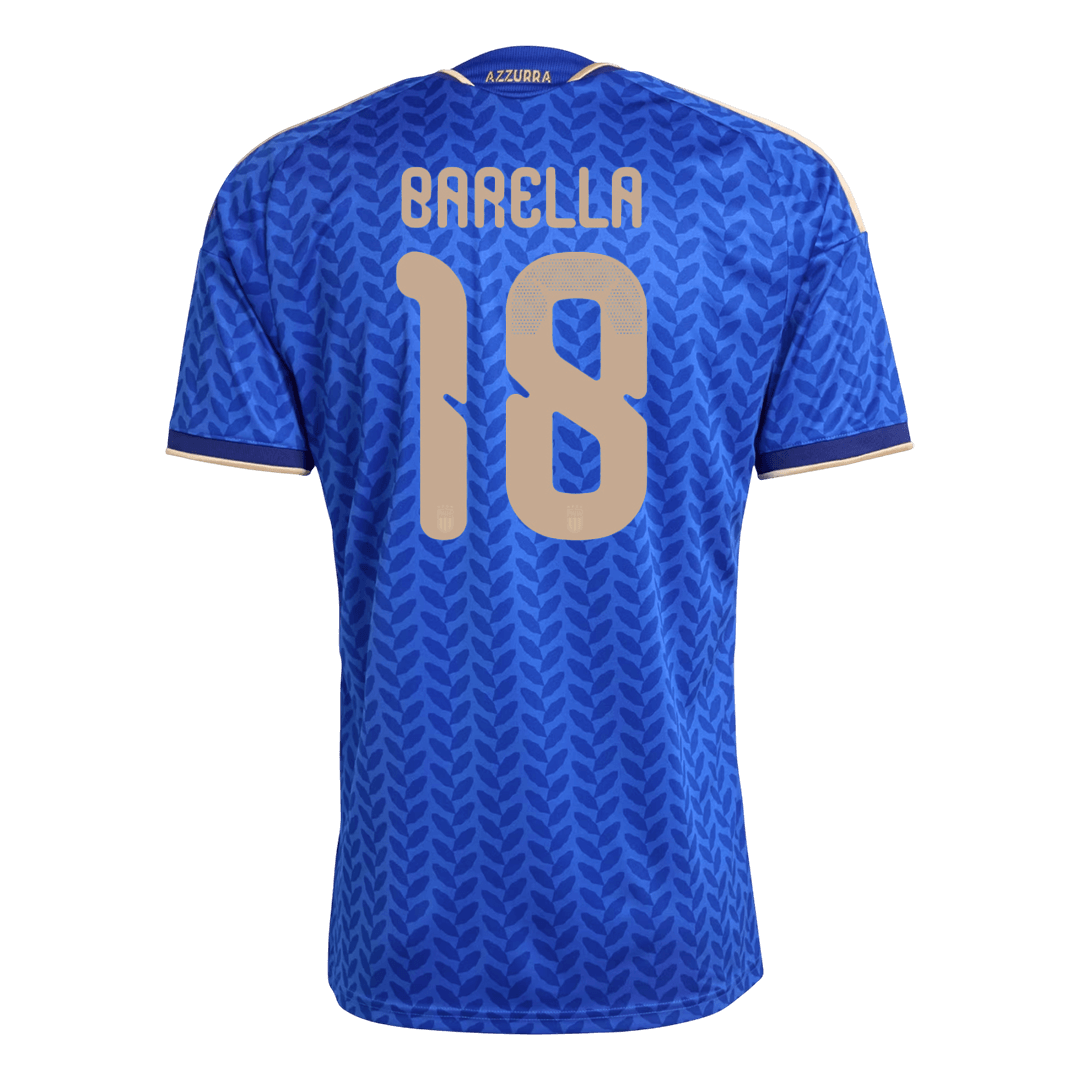 BARELLA #18 Italie Domicile Maillot 2026 Bleu - Super