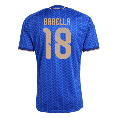 BARELLA #18 Italie Domicile Maillot 2026 Bleu - Super