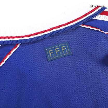 Retro HENRY #12 France Domicile Maillot 1998 Bleu