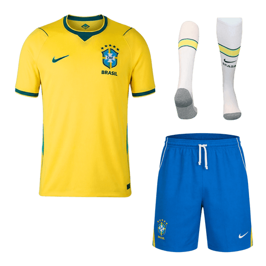 Brésil Domicile Maillot Kit 2026 Jaune