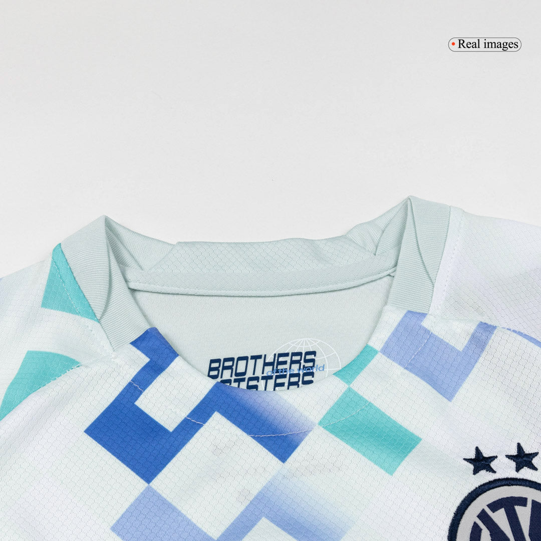 Inter Milan Extérieur Maillot Kit 2025/26 Enfant Blanc