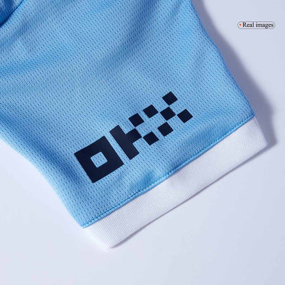 Manchester City Domicile Maillot Kit 2025/26 Enfant Bleu