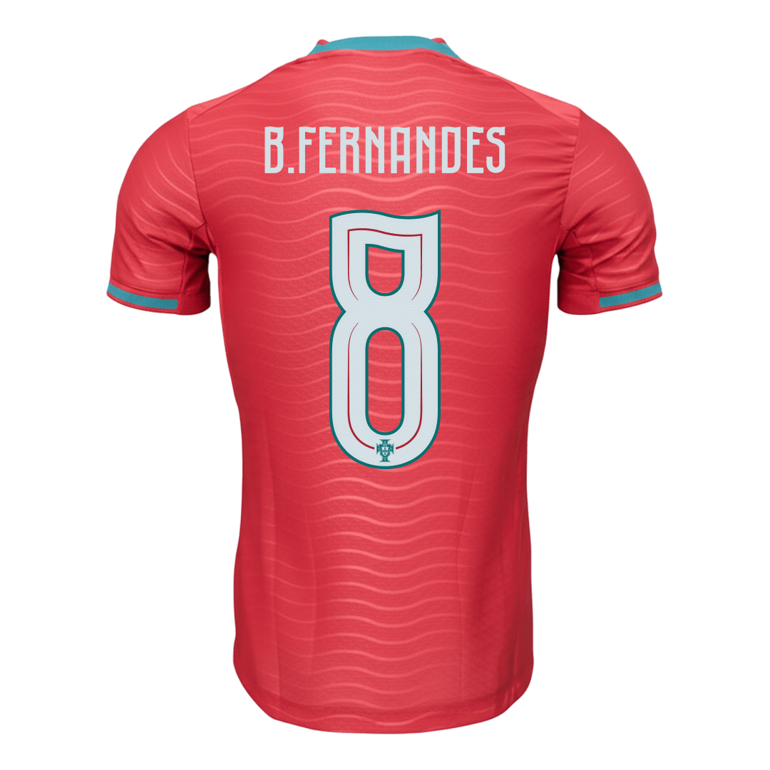 B.FERNANDES #8 Portugal Domicile Maillot 2026 Rouge Joueur