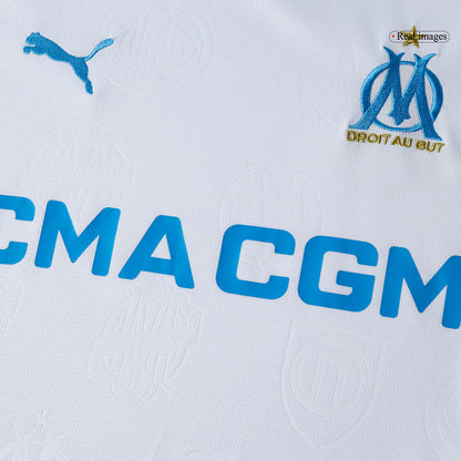 Olympique de Marseille Domicile Maillot 2025/26 Blanc Grande Taille