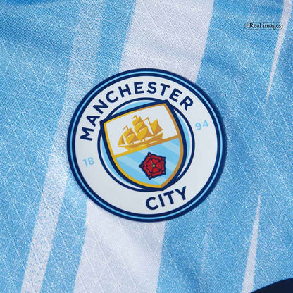 Manchester City Domicile Maillot 2025/26 Bleu Joueur
