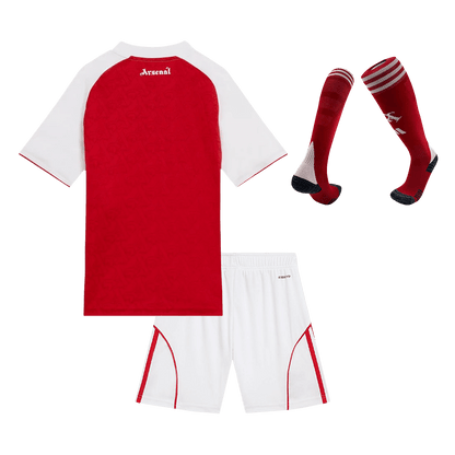 Arsenal Domicile Maillot Kit 2025/26 Enfant Rouge