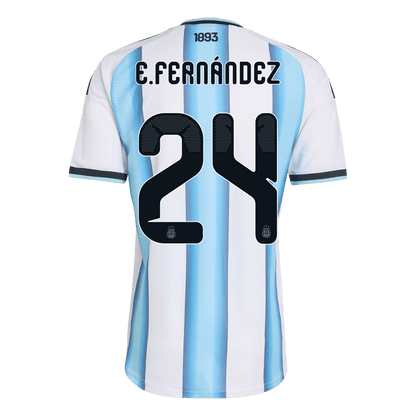 E. FERNÁNDEZ #24 Argentine Domicile Maillot 2026 Blue&White Joueur