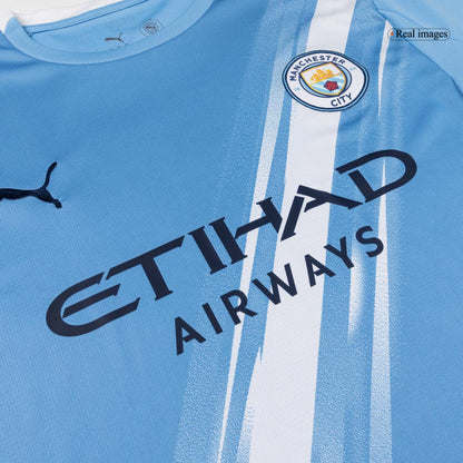 Manchester City Domicile Maillot 2025/26 Bleu - Super Grande Taille