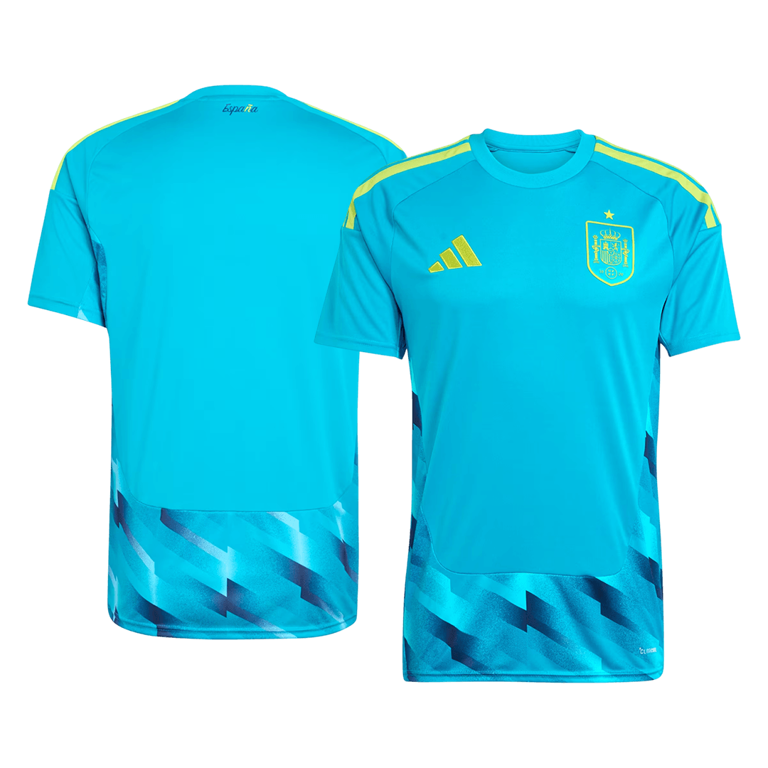 Espagne Gardien Maillot 2026 Bleu Grande Taille