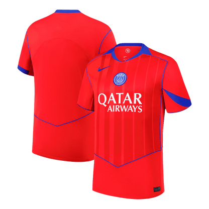 Les Parisiens Third Maillot 2025/26 Rouge Grande Taille