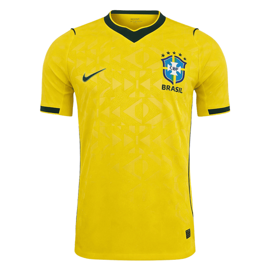Brésil Domicile Maillot 2026 Jaune Joueur