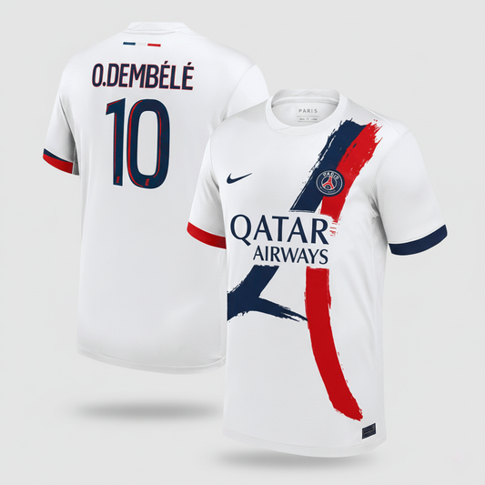 O.DEMBÉLÉ #10 Les Parisiens Extérieur Maillot 2025/26 Blanc