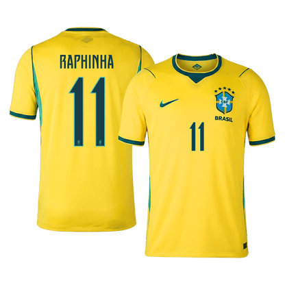 RAPHINHA #11 Brésil Domicile Maillot 2026 Jaune