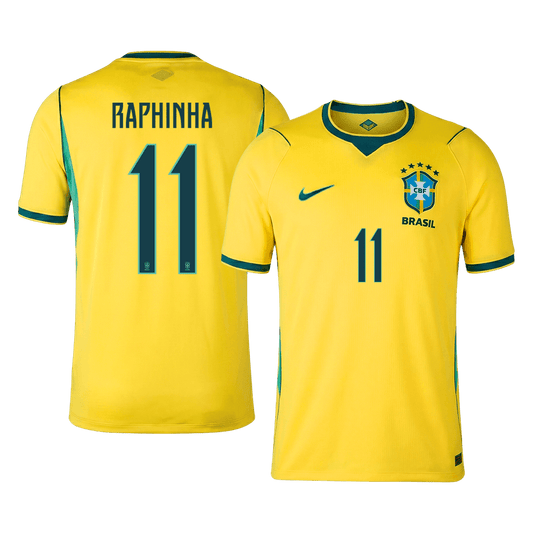 RAPHINHA #11 Brésil Domicile Maillot 2026 Jaune