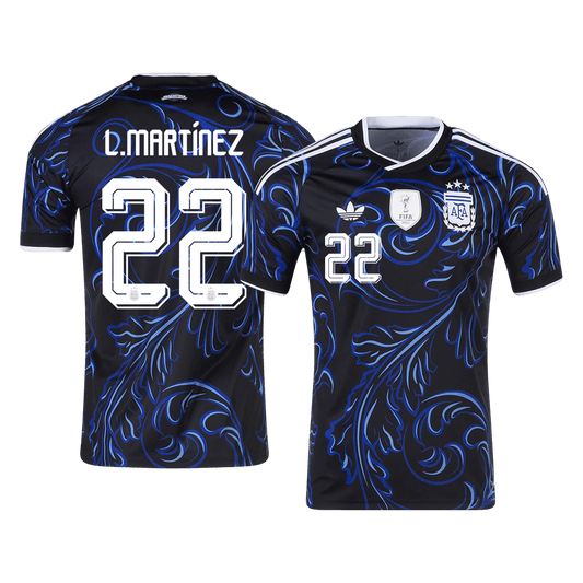 L. MARTÍNEZ #22 Argentine Extérieur Maillot 2026 Noir