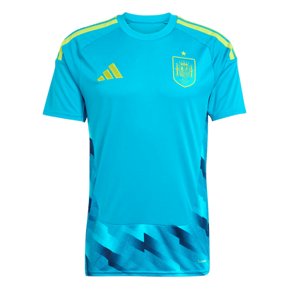 Espagne Gardien Maillot 2026 Bleu Grande Taille