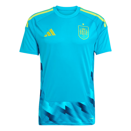 Espagne Gardien Maillot 2026 Bleu Grande Taille