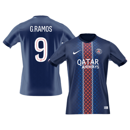 G.RAMOS #9 Les Parisiens Domicile Maillot 2025/26 Bleu marine - Super