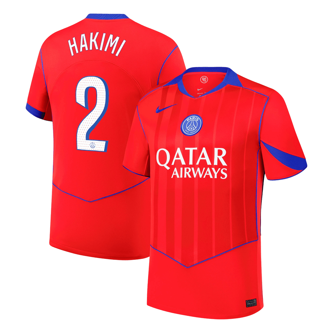 HAKIMI #2 Les Parisiens Third Maillot 2025/26 Rouge
