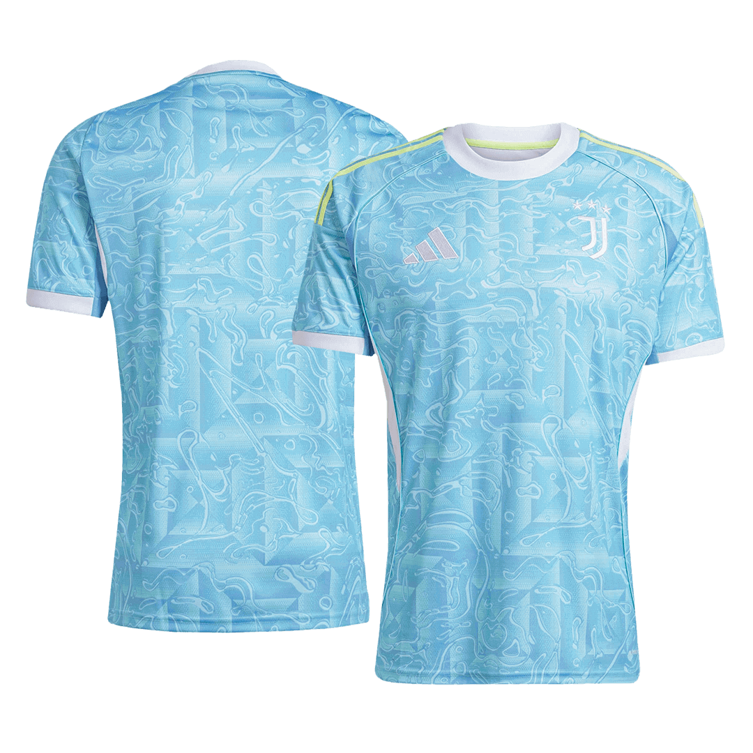 Juventus Extérieur Maillot 2025/26 Bleu Grande Taille