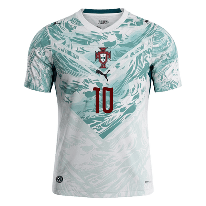 BERNARDO #10 Portugal Extérieur Maillot 2026 White&Green