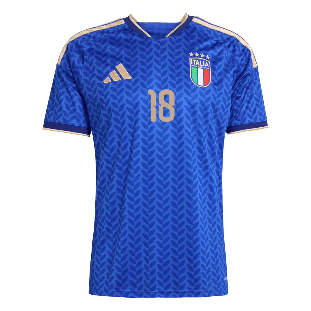 BARELLA #18 Italie Domicile Maillot 2026 Bleu - Super