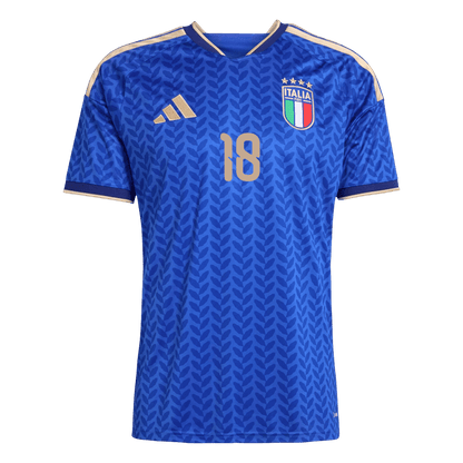 BARELLA #18 Italie Domicile Maillot 2026 Bleu - Super