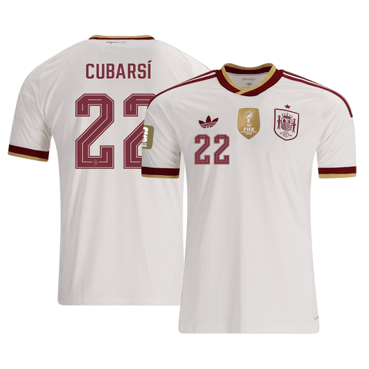 CUBARSÍ #22 Espagne Extérieur Maillot 2026 Blanc