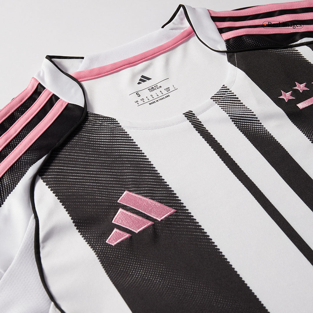 Juventus Domicile Maillot 2025/26 Noir&Blanc Grande Taille