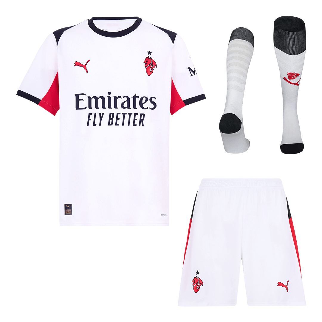 AC Milan Extérieur Maillot Kit 2025/26 Blanc