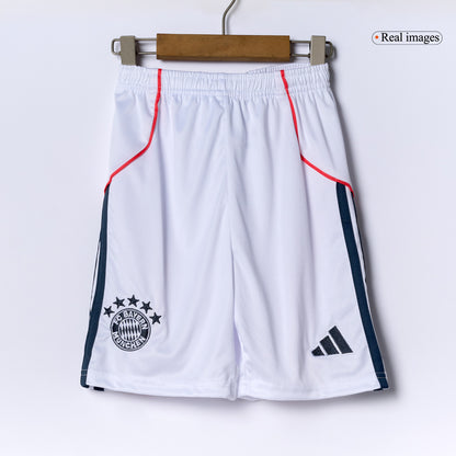 Bayern Munich Extérieur Maillot Kit 2025/26 Enfant Blanc