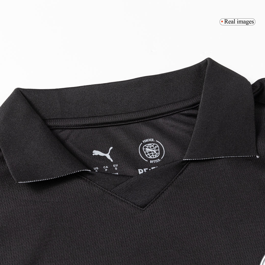 Manchester City Extérieur Maillot 2025/26 Noir Grande Taille
