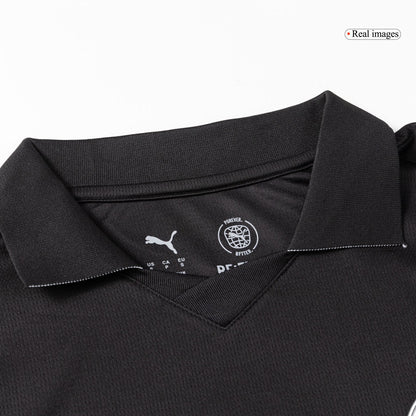 Manchester City Extérieur Maillot 2025/26 Noir Grande Taille