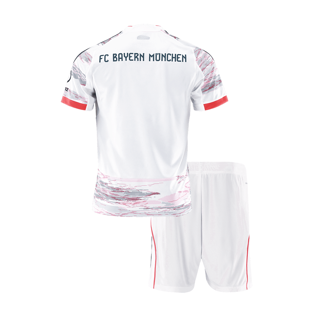 Bayern Munich Extérieur Maillot Kit 2025/26 Enfant Blanc