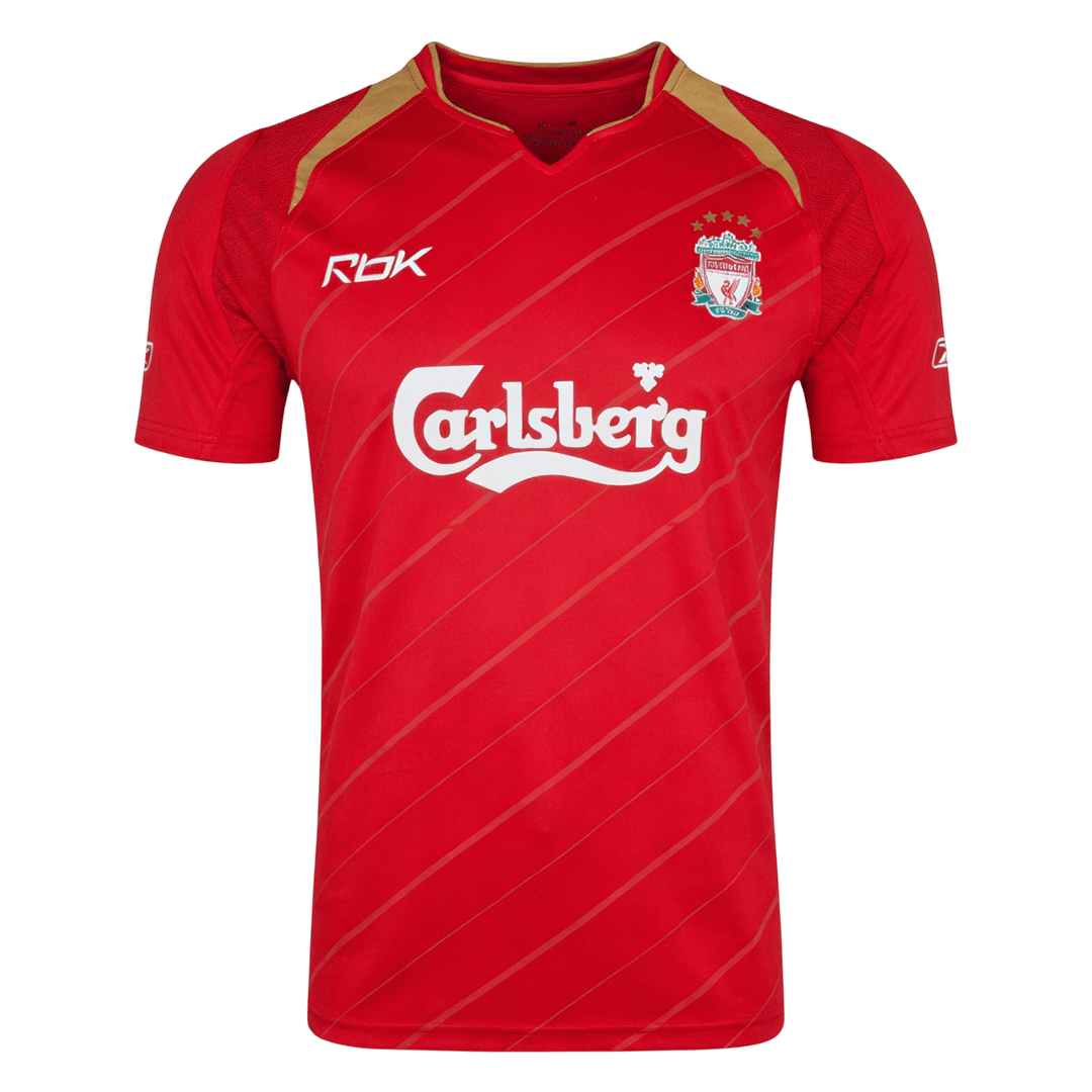 Retro Liverpool Domicile Maillot 2005/06 Rouge