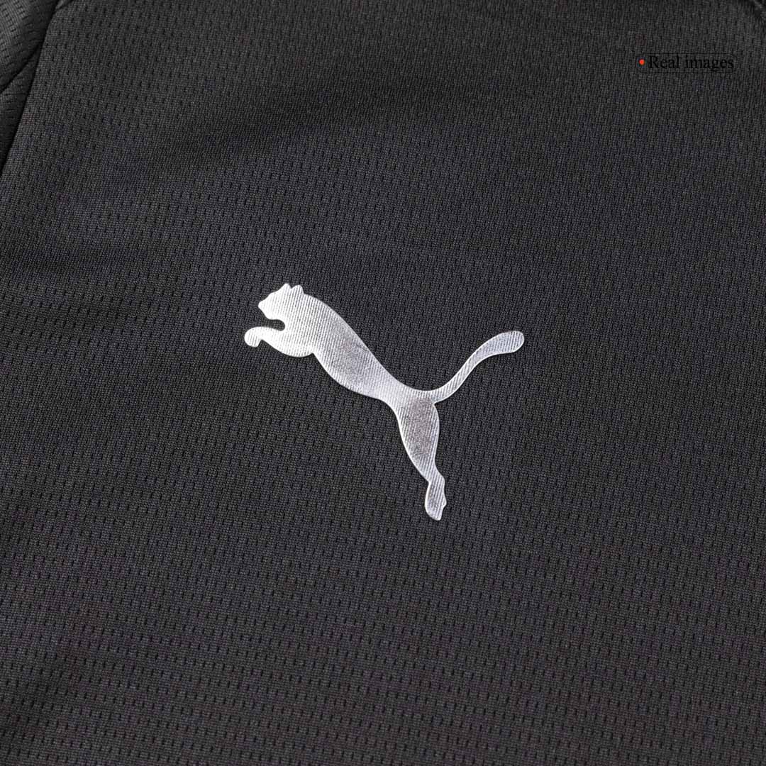 Manchester City Extérieur Maillot 2025/26 Noir Grande Taille