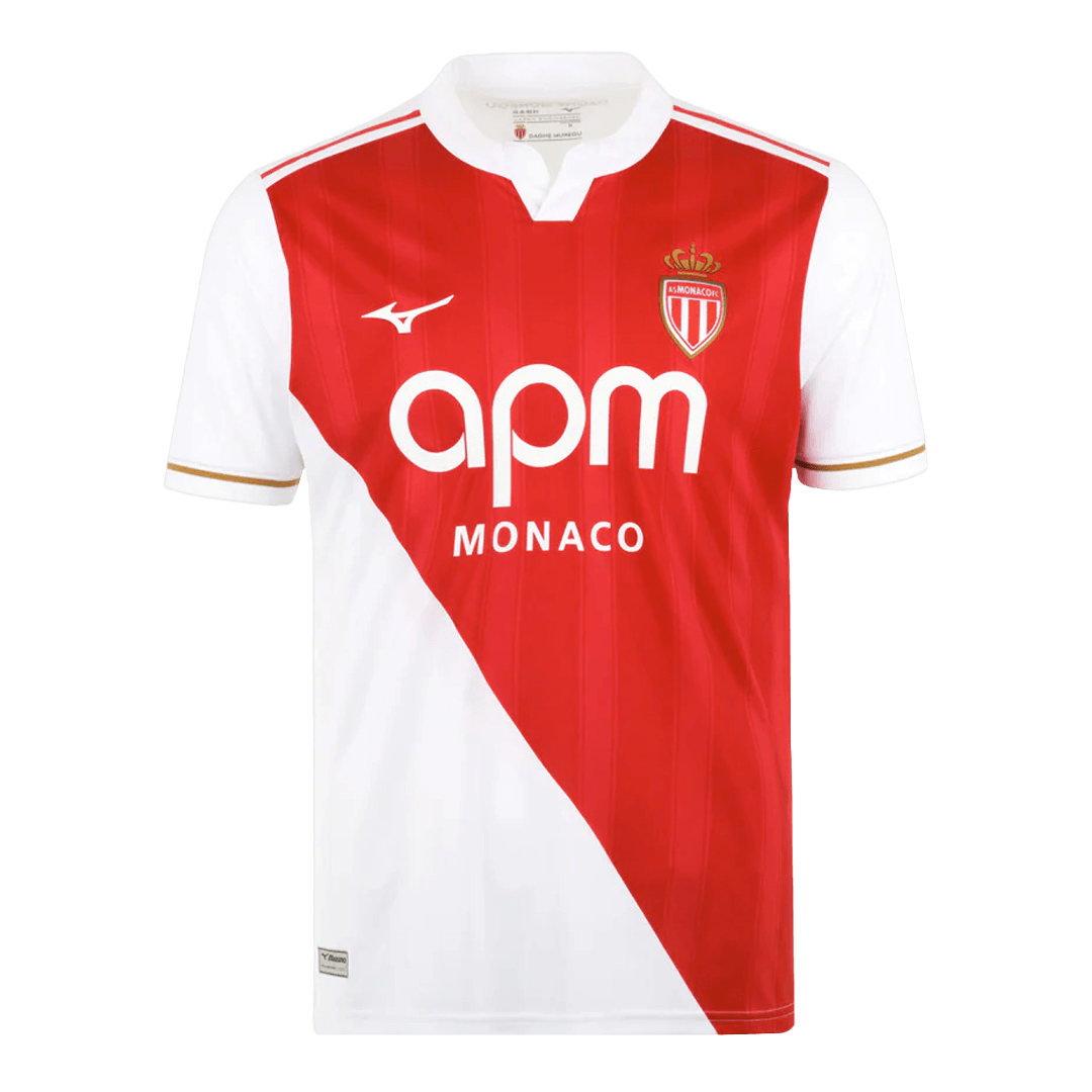 AS Monaco Domicile Maillot 2025/26 Rouge&Blanc Grande Taille