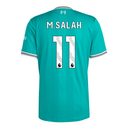 M.SALAH #11 Liverpool Third Maillot 2025/26 Vert