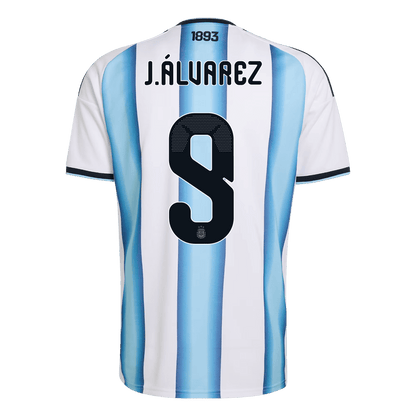 J.ÁLVAREZ #9 Argentine Domicile Maillot 2026 Blue&White - Super