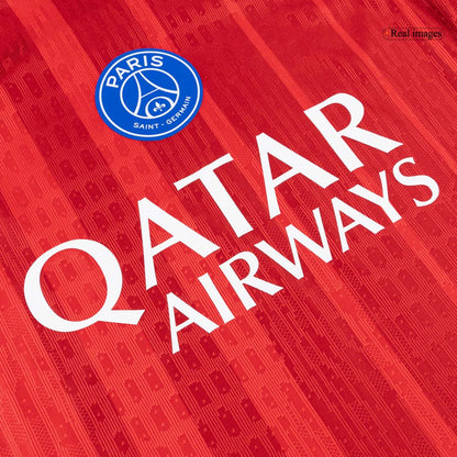 Les Parisiens Third Maillot 2025/26 Rouge Joueur Grande Taille