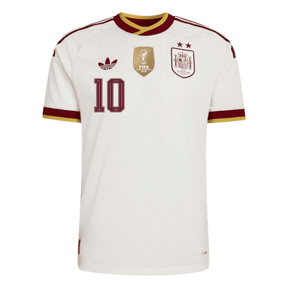 OLMO #10 Espagne Extérieur Maillot 2026 Blanc Joueur