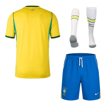 Brésil Domicile Maillot Kit 2026 Jaune