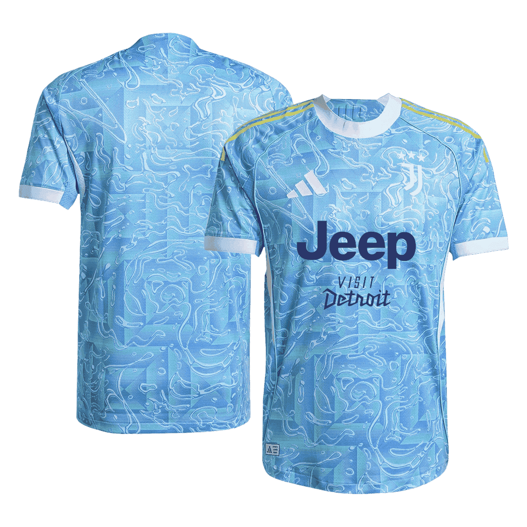Juventus Extérieur Maillot 2025/26 Bleu Joueur