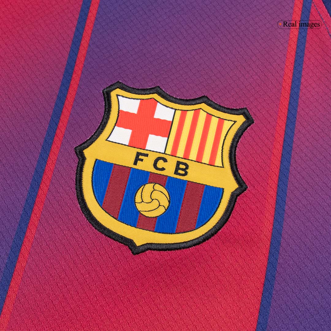 Men Barcelone Domicile Maillot Kit 2025/26 Rouge&Bleu - Super